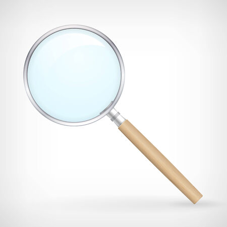 Detailed icon magnifying glass isolated from backgroundのイラスト素材