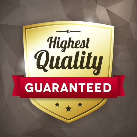 highest quality business gold vector label on crumple paper. isolated from background.のイラスト素材