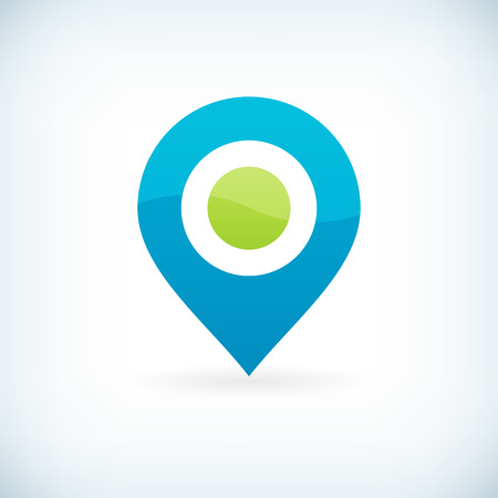 Modern icon pointer flat design element template. layered.のイラスト素材