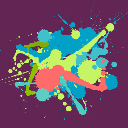 splatter vector set in separately folder. isolated.のイラスト素材