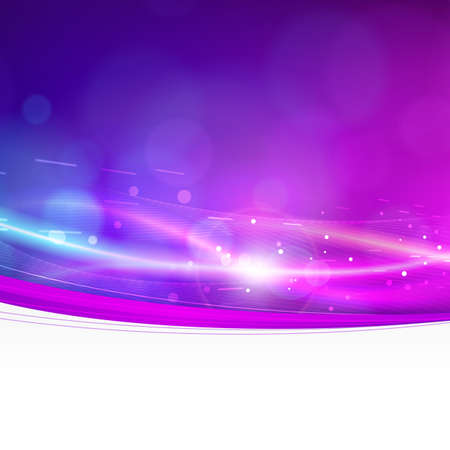 Abstract bokeh color glowing lines and dots with light effects. Futuristic background vector background poster for web or print. White place for your text.のイラスト素材