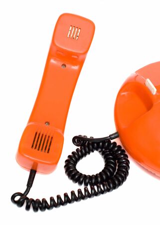 old red phoneの写真素材