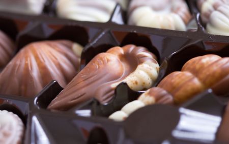 chocolate candiesの写真素材