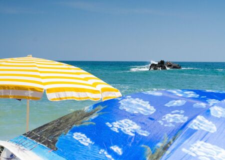 Beach umbrellaの写真素材