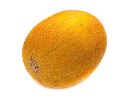 Healthy fruit melon, isolated on whiteの写真素材