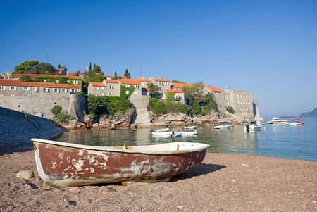 Sveti Stefan island-resort, Montenegroのeditorial素材