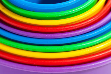 colored concentric shapes  childの写真素材