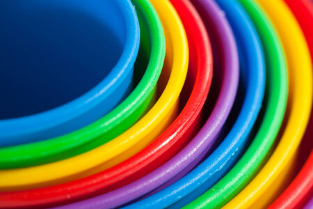 colored concentric shapes  childの写真素材