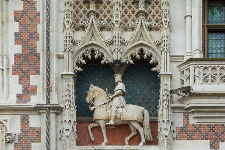 Details of famous Loire Valley castle in Franceの写真素材