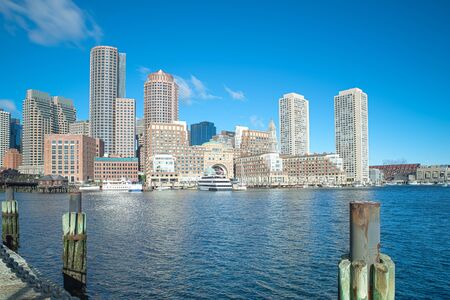 Dwntown Boston  skylineの写真素材