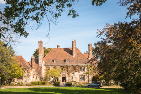 Grosse Point Lighthouseの写真素材