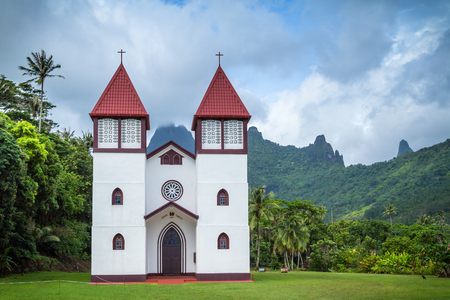 Colonial architechture in Oceania was brought by Europeans.の写真素材