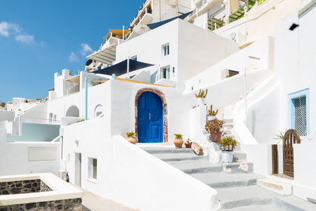 Oia in Santorini Greeceの写真素材