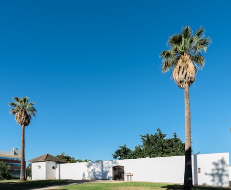 Sutter's Fort Historic  State Park in Sacramento Californiaの写真素材