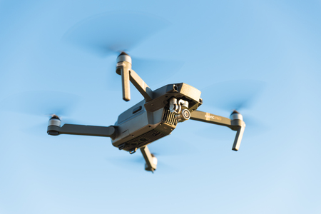 Drone DJI Mavic Pro in the airのeditorial素材