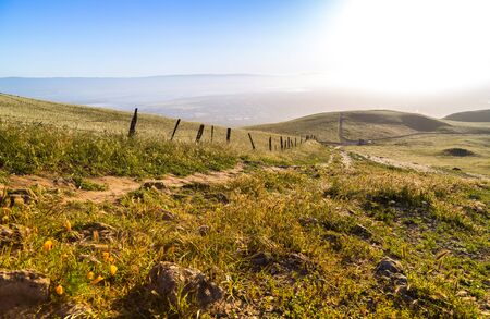 Views from Mission Peak in San Francisco Bay Areaの写真素材
