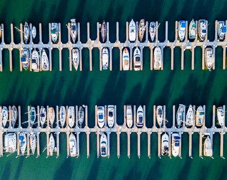 Aerial view of Redwood City port