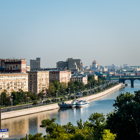 Moscow River view from RAS Viewpointの写真素材