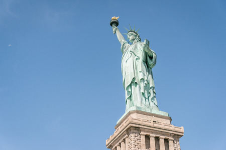 The Statue of Liberty in New York Cityの写真素材