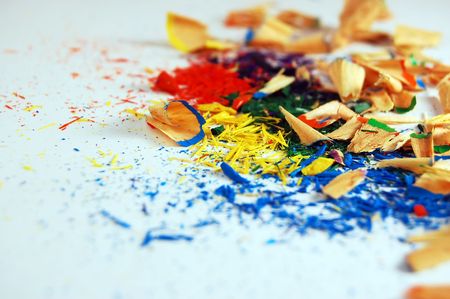 Colors shreddedの写真素材