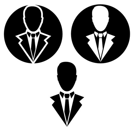 businessman vector icon.  businessman logoのイラスト素材