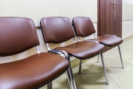 Waiting room in office, hospital, clinic, education or other institution. Place for waiting in line of job interview and casting. Interior conceptの写真素材