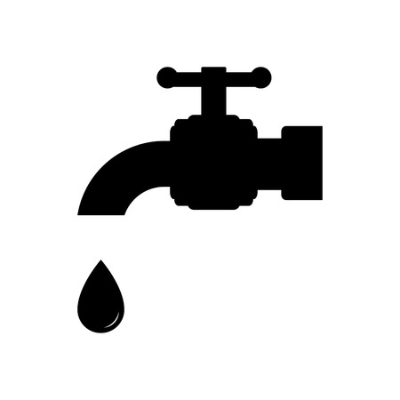 Water tap icon, Tap Water Icon Logo Templateのイラスト素材