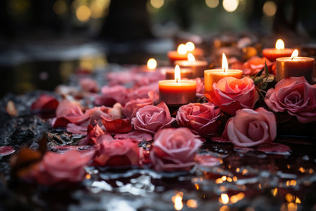 Romantic Roses and Candles Ambianceの素材
