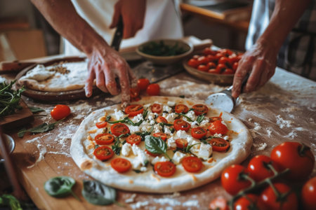 Homemade Pizza Preparationの素材