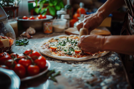 Homemade Pizza Preparationの素材