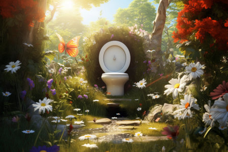 Enchanted Garden Toilet Sceneの素材