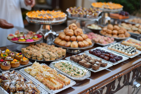 Traditional Eid Sweets Displayの素材