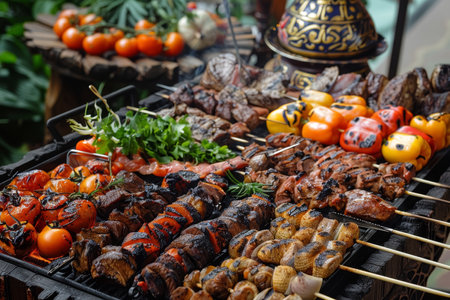 Multicultural Eid Barbecue Feastの素材