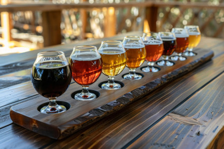 Assorted Craft Beer Tasting Flightの素材