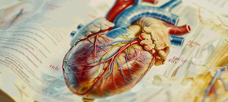 Intricate Heart Anatomy and Arrhythmias Illustrated for Medical Study and Educationの素材