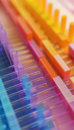 Colorful Savings Goal Tracker Highlighting Financial Planning with Analytics for Visual Impactの素材