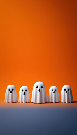 Halloween Countdown Instagram Story Template with Ghost Iconsの素材