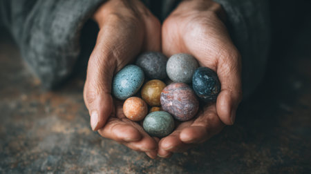 Therapist Offering Calming Stones in Empathetic Settingの素材