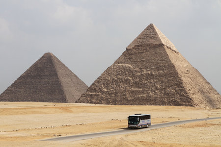 Great Pyramids at Gizaのeditorial素材
