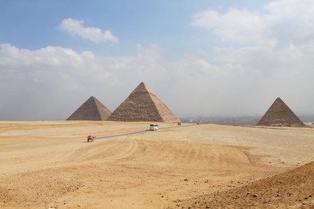 Great Pyramids at Gizaのeditorial素材