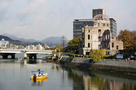Atomic Bomb Dome in Hiroshimaの写真素材