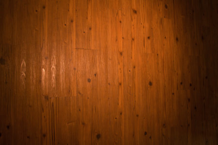 Orange light hit the wall one side other side is dark の写真素材