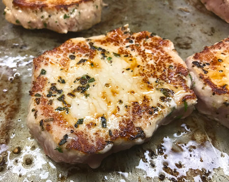 Angus steak fried on vegetable oil on iron castの写真素材