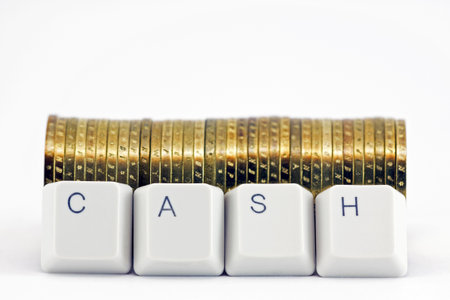 Computer buttons Cashの写真素材