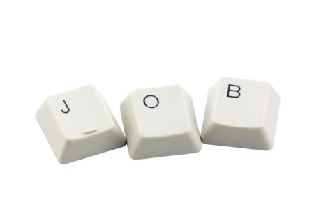 Computer buttons JOBの写真素材