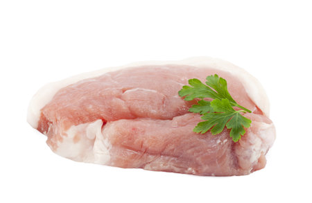 Raw pork chop の写真素材