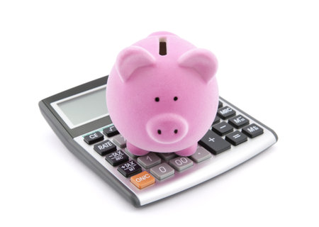 Calculating Savingsの写真素材