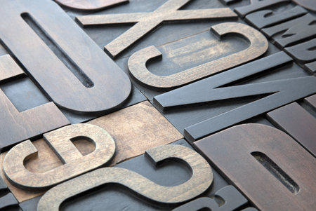 Letterpress backgroundの写真素材