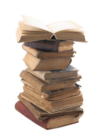 Stack of old books  の写真素材