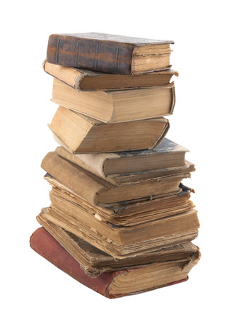 Stack of old books の写真素材
